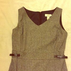 Ann Taylor Loft herringbone petite dress